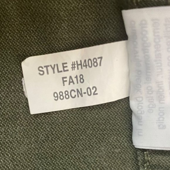 Madewell Surplus Jacket Women's Small Army Green Utility Full-Zip Long-Sleeve - Picture 12 of 14